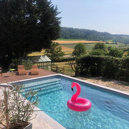 Gite Piscine Jacuzzi Privatises Clos Valentin Freulleville Exterior foto