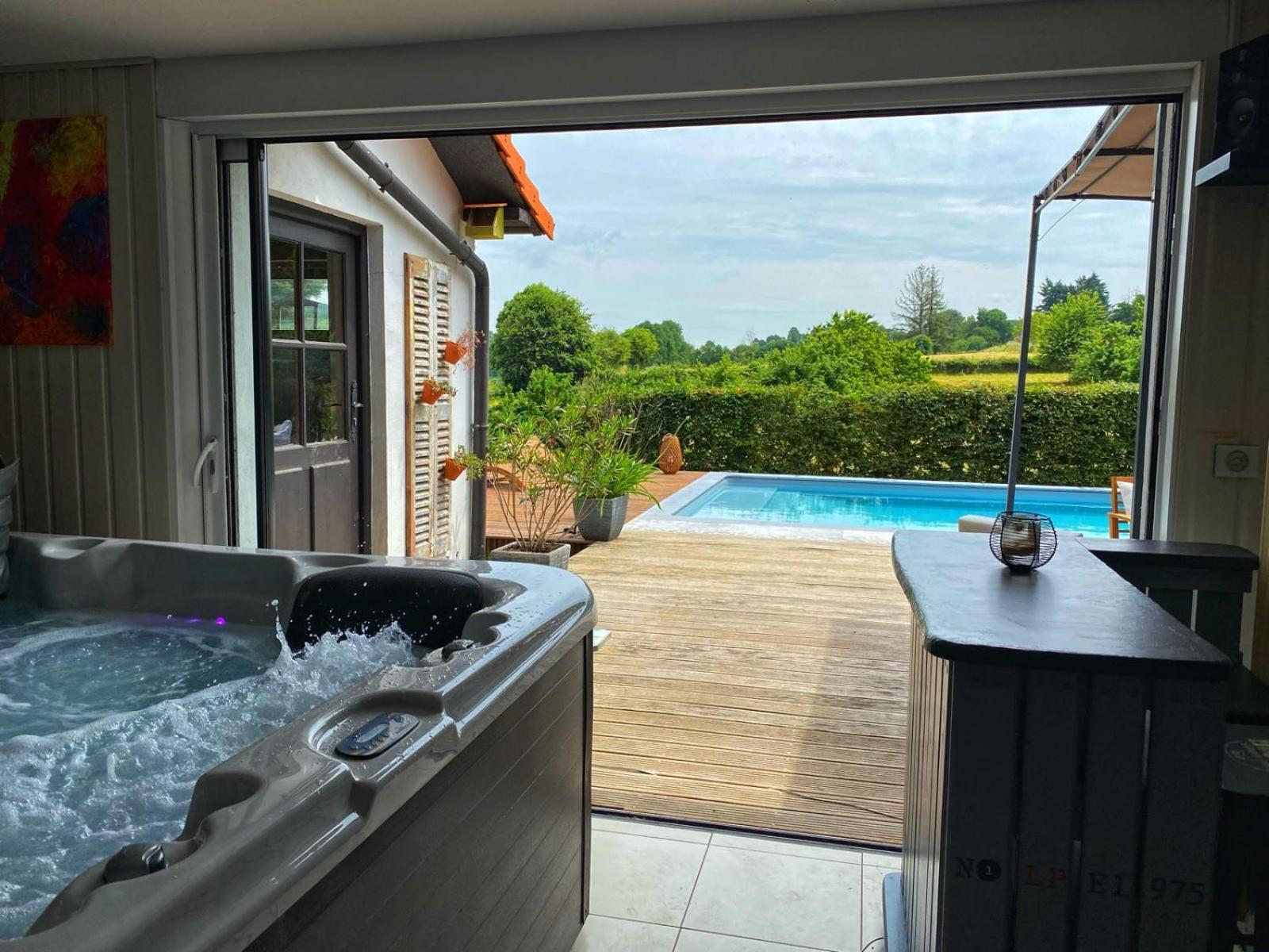 Gite Piscine Jacuzzi Privatises Clos Valentin Freulleville Exterior foto